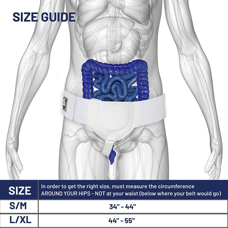 Everyday Medical Hernia Guard I Inguinal Hernia Belt For Men I Left or Right Side I Post Surgery Men’s Inguinal Hernia Support Truss For Inguinal, Groin Hernias I Adjustable Waist Strap I SMALL/MEDIUM 1 Count (Pack of 1) - BeesActive Australia