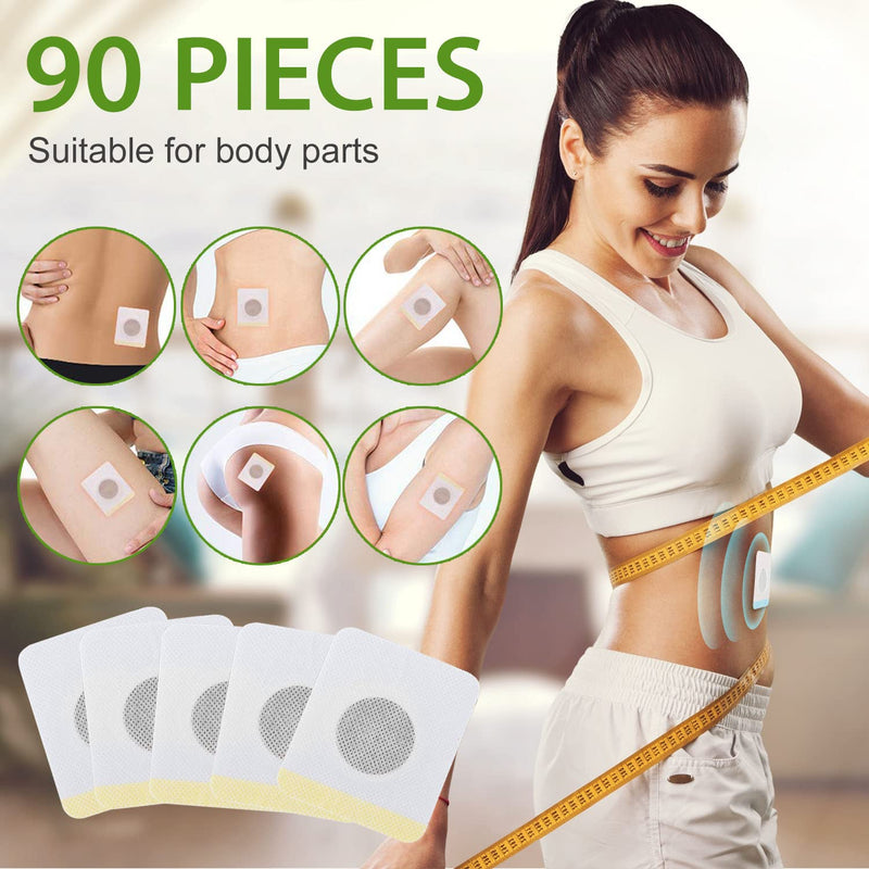 Weight Loss Patches, Belly Slimming Patches Fat Burners for Women and Men, Shaping Waist Abdomen Buttock Promotes Metabolism & Fat Burning, 90pcs - BeesActive Australia