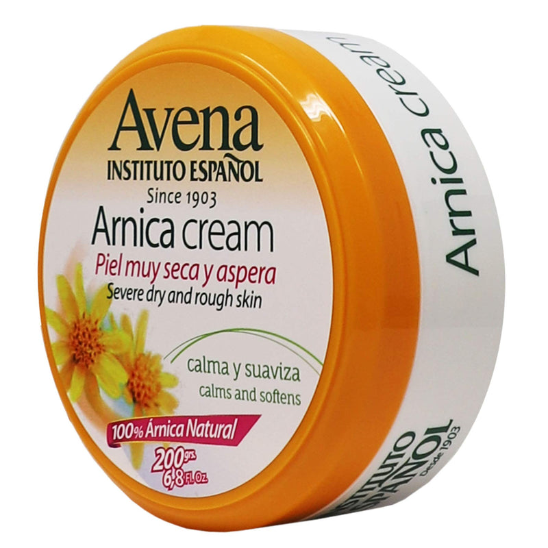 Avena Instituto Espanol Arnica Cream Softening Cream Helps Calm Severe Dry and Rough Skin with Natural Arnica 2pack Of 6.7 Ounce Cream Jars, 2 Count - BeesActive Australia