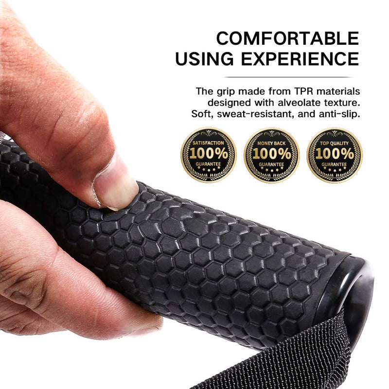 INNSTAR Upgraded Heavy Duty Exercise Handles, Cable Machine Attachments Resistance Bands Handles with Solid ABS Core Grips Fitness Strap Stirrup Handle Cable Attachment Silicon Grip (Set of 2) - BeesActive Australia