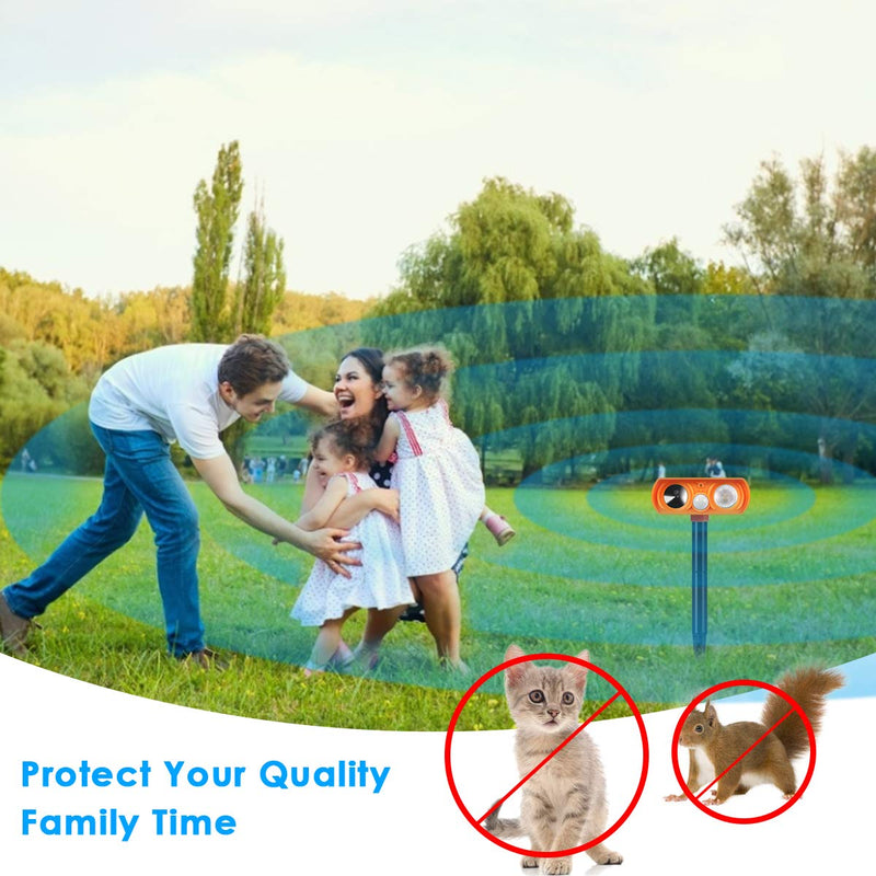 RESSYYT Ultrasonic Cat Deterrent,Solar Powered Deterrent with Motion Sensor and Flashing Lights Outdoor Solar Farm Garden Yard Device,Dogs,Cats,Birds - BeesActive Australia