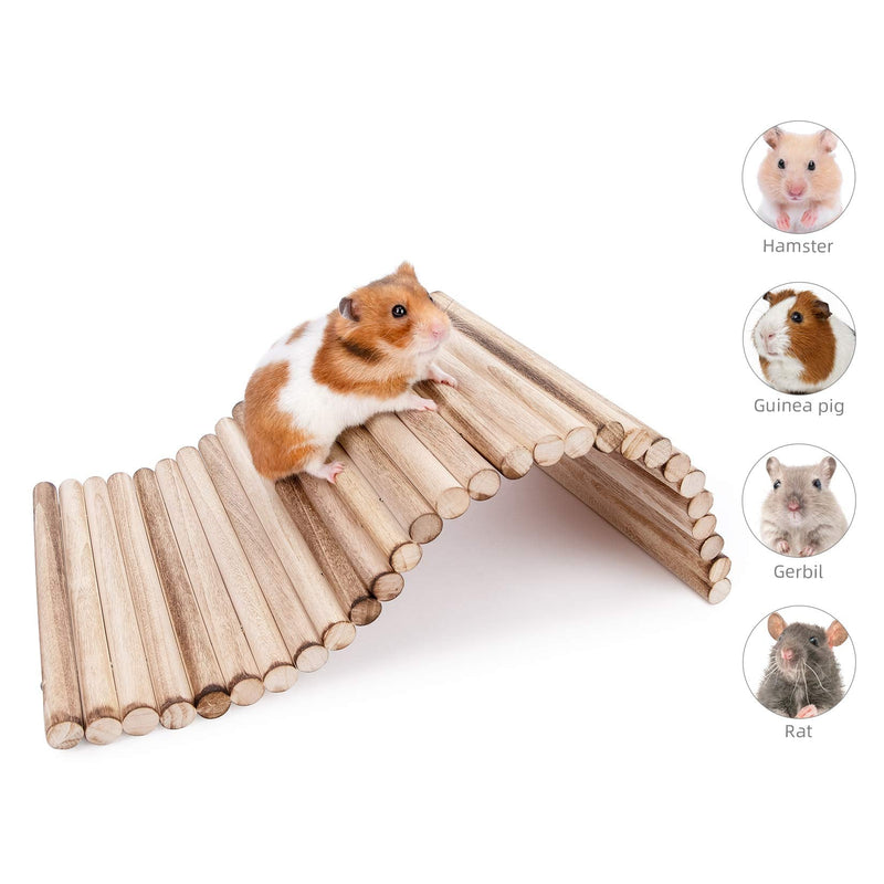 Niteangel Small Animal Climbing Toys - Suspension Bridge Ladder for Hamsters Gerbils Mice Rats Guinea Pigs or Other Small Pets 15.7'' x 7.8'' - BeesActive Australia