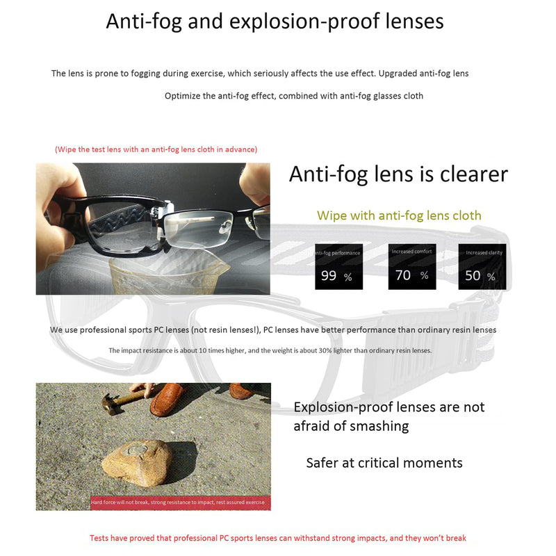 SooGree Basketball Dribbling Glasses Sports Protective Eyewear Goggles for Men Black - BeesActive Australia