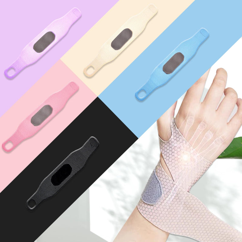 Ultra Thin Wrist Brace Support for Carpal Tunnel, Breathable Wrist Band Adjustable velcro straps for Wrist Wraps, Stabilizer for Tendonitis, Arthrits Pain Relieving Black 1 Piece One piece - BeesActive Australia