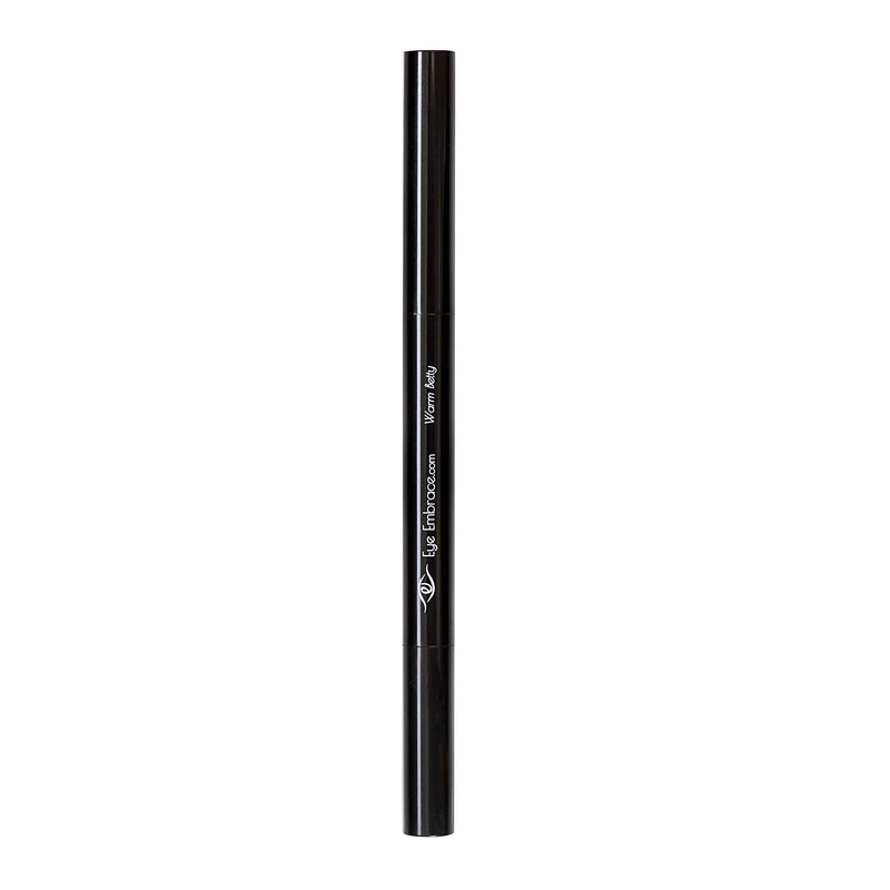 Eye Embrace Warm Betty: Light Gray Eyebrow Pencil – Waterproof, Double-Ended Automatic Angled Tip & Spoolie Brush, Cruelty-Free - BeesActive Australia