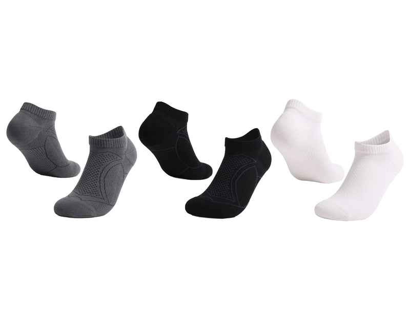 L04AYABY Mens Socks Athletic Low Cut Ankle Socks Compression Socks for Men Running Cushion 6 Pairs 1 A/6pack1 - BeesActive Australia