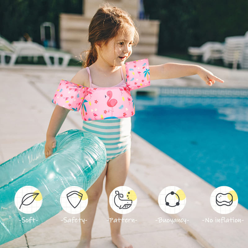Swim Vest/floaties for Kids | Learn to Swim Toddler 30-55 lbs Pink - BeesActive Australia