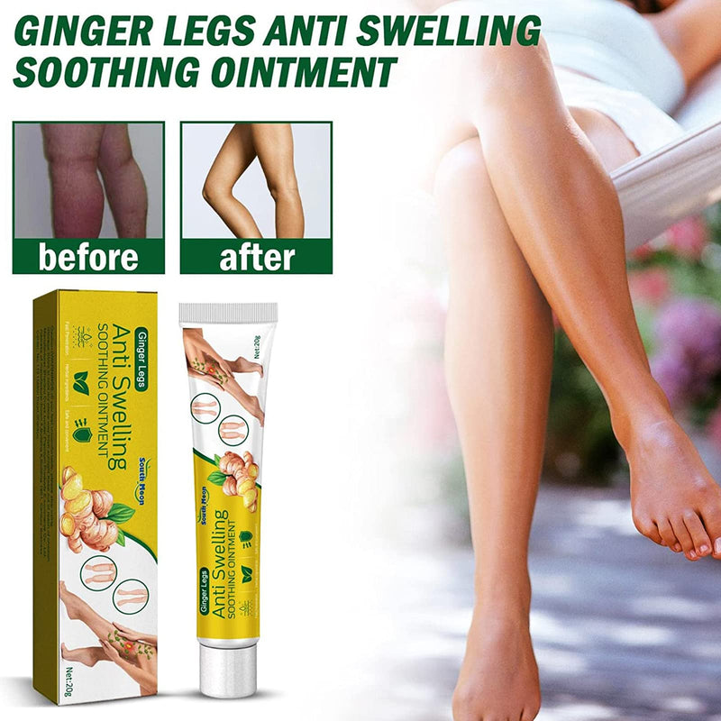 Anti Swelling Cream,Ginger Anti Cellulite Ointment,Antiswelling Lympunclog Ointment,Antihump Ginger Ointment,Anti Cellulite Ointment,Ginger Soothing Cream,Soothing Sore Muscle Leg Swelling,20G - BeesActive Australia