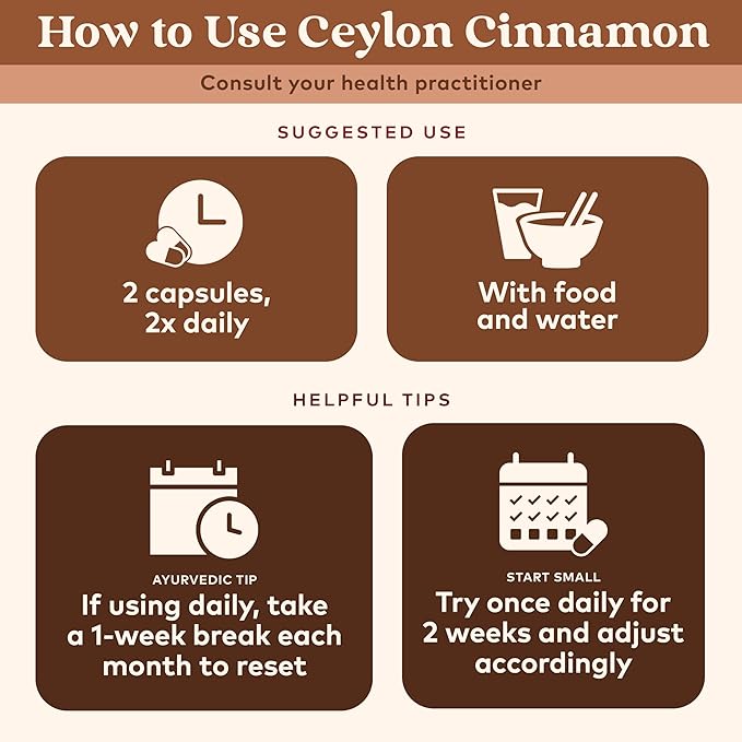 Organic India, Ceylon Cinnamon, 90 Veggie Capsules - BeesActive Australia
