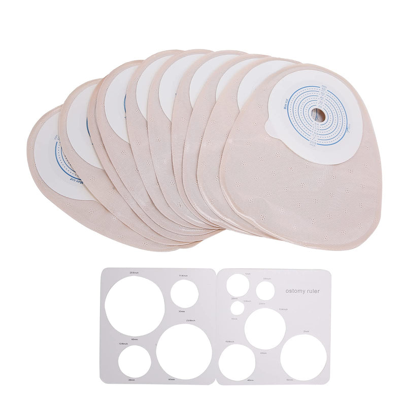 Disposable Colostomy Bags One-Piece Closed Stoma Bag Ostomy, Colostomy Bags Supplies Medicals Drainable Pouch, Ileostomy Ostomy Bag (10 PCS) - BeesActive Australia