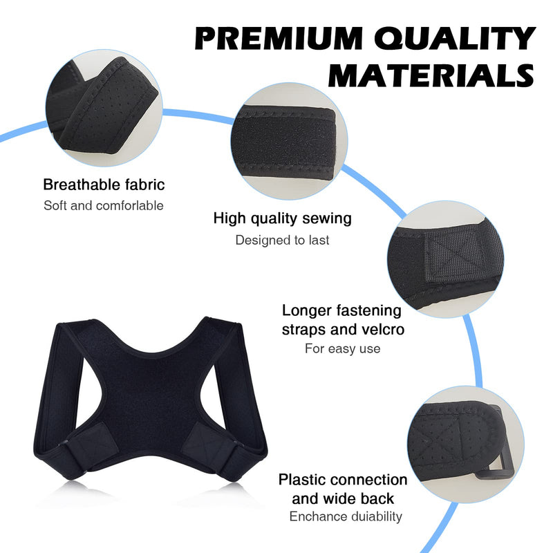 JUUPLE Posture Corrector for Women and Men, Adjustable Back Brace with Back Straightener, Pain Relief and Posture Support for Neck/Back/Shoulder - BeesActive Australia