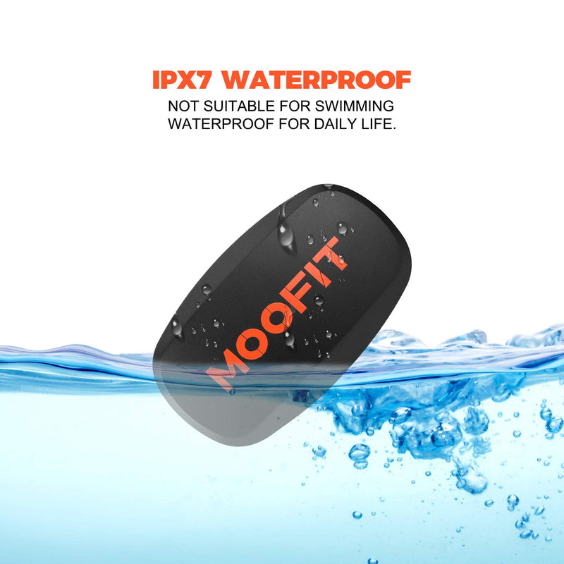 moofit Heart Rate Monitor with Chest Strap Bluetooth & ANT+ Chest Heart Rate Sensor IPX7 Waterproof Fitness Tracker Compatible with Zwift, Wahoo Fitness, Rouvy, Peloton (MooFit app Unavailable) - BeesActive Australia