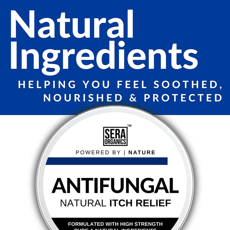 Antifungal Skin Cream - All-Natural Anti Fungal Anti-Itch Cream - Suitable For Men & Women prone to Eczema, Ringworm, Jock Itch, Athletes Foot, Nail Fungal Infections (30g) Made In UK By Sera Organics - BeesActive Australia
