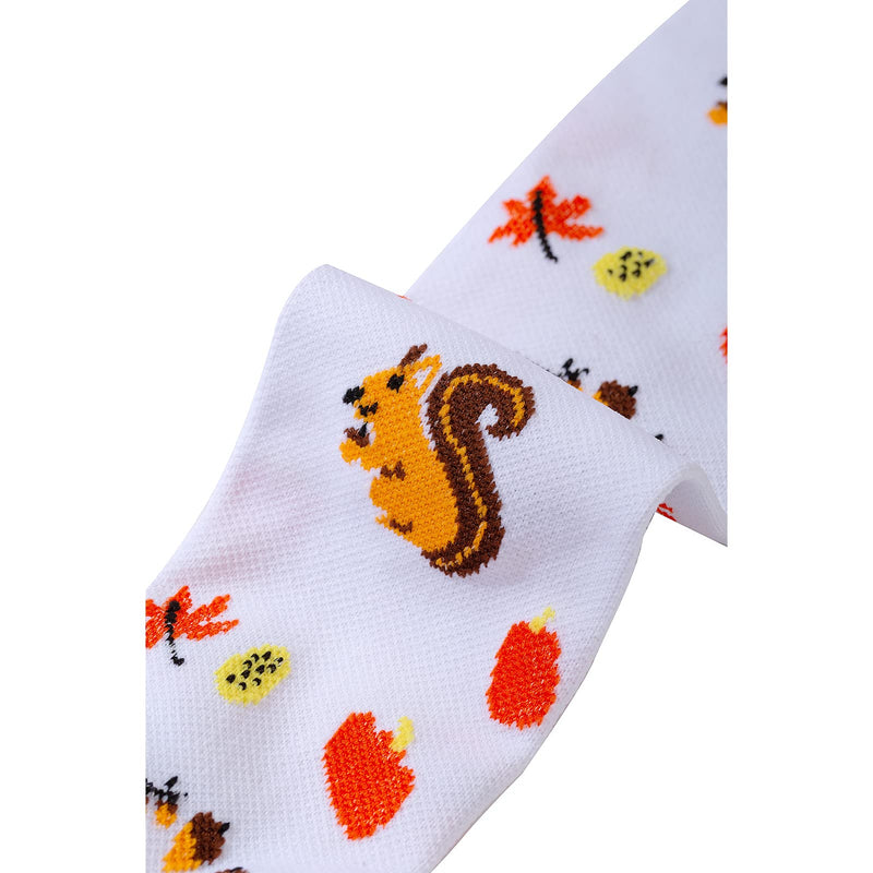 LEOSTEP Socks for Men & Women (4Pair) Non-Slip Long Tube Stocking Ideal for Running,Nurse,Travel,Flight, Pregnancy S-M Insect - BeesActive Australia