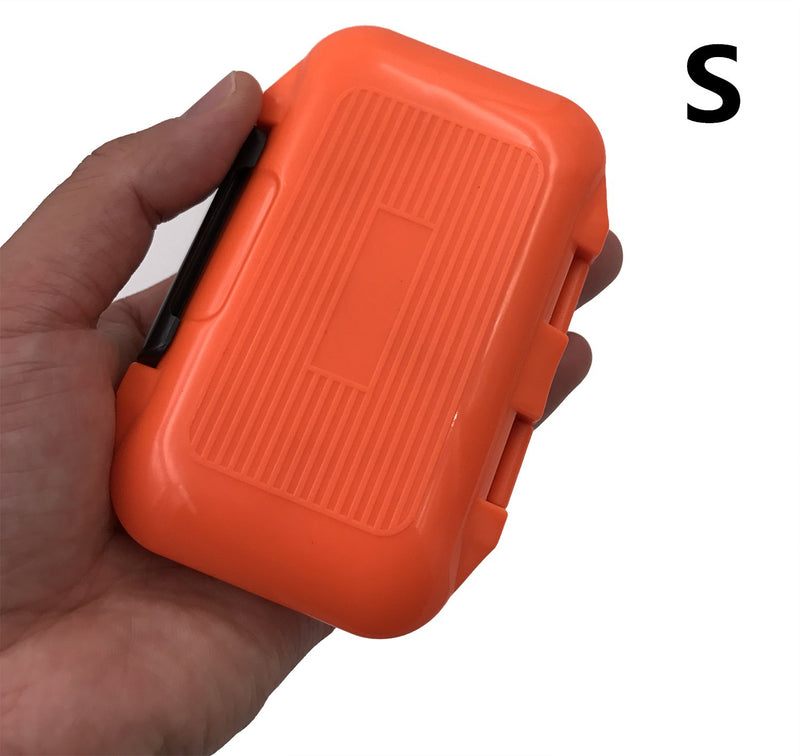[AUSTRALIA] - Milepetus Waterproof Fishing Lure Box Spoon Hooks Baits Storage Tackle Box Containers for Casting Fishing Fly Fishing,Large/Medium/Small Lure Case Available Orange-Medium 