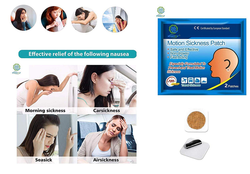 KONGDY® Motion Sickness Patch - Travel Sickness, Anti-Nausea Car Sea Plane (20) 10 - BeesActive Australia
