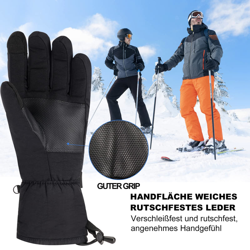 Heated Glove for Men Women, Heated Motorcycle Gloves Waterproof Touchscreen Heating Gloves for Hiking, Snowboarding Winter Outdoor Sports - BeesActive Australia