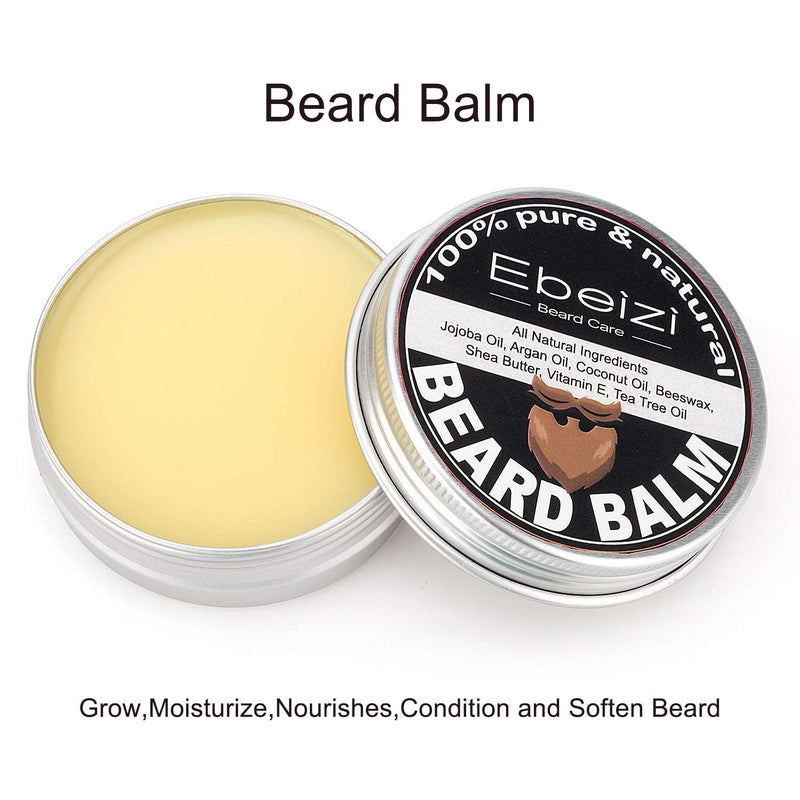 Ebeizi Beard Grooming Kit for Men, Beard Derma Roller for Men' Beard Growth, Includes Beard Oil, Beard Balm, Beard Brush, Beard Gift Kit for Men - BeesActive Australia