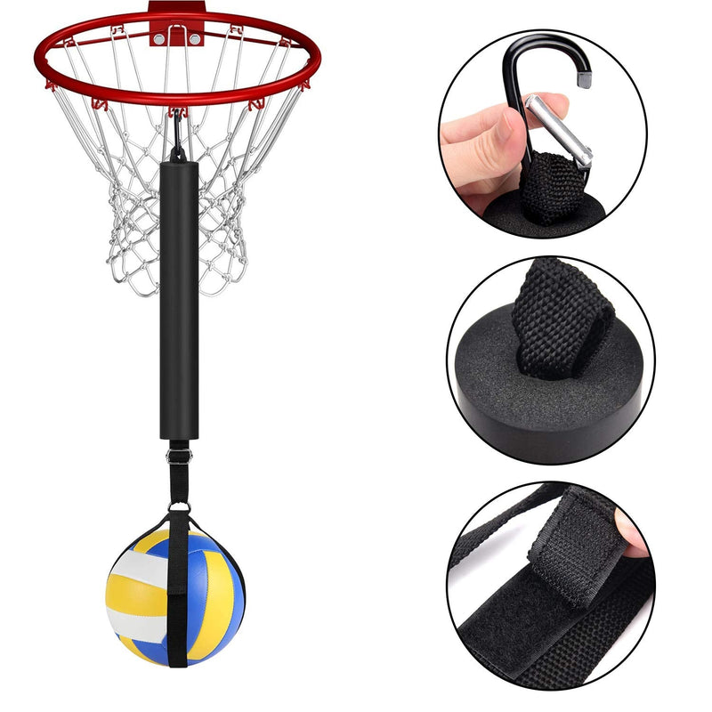 TOBWOLF Volleyball Spike Trainer, Volleyball Spike Training System for Basketball Hoop, Volleyball Equipment Training Aid Improves Serving, Jumping, Arm Swing Mechanics and Spiking Power - BeesActive Australia
