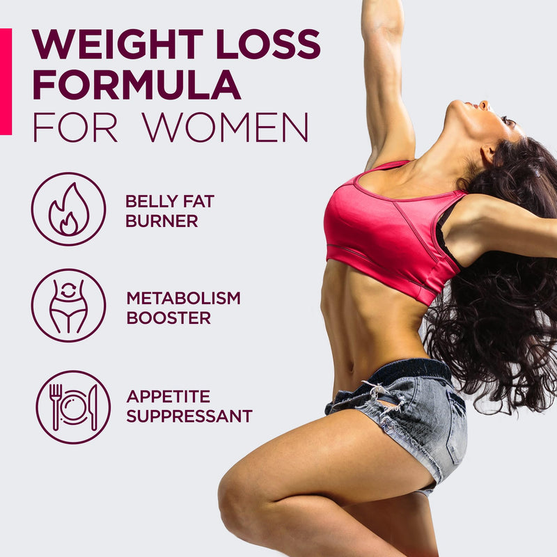 Best Diet Pills that Work Fast for Women-Natural Weight Loss Supplements-Thermogenic Burning for Women-Appetite Suppressant Carbohydrate Blocker Metabolism Booster-Belly Fat Burner 60 Count (Pack of 1) - BeesActive Australia