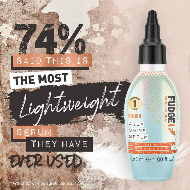 Fudge Professional Hair Serum, Aqua Shine Serum, Infused with Hyaluronic Acid, Frizz Control Water Serum For Smooth and Shiny Hair, 50 ml - BeesActive Australia