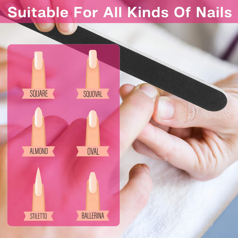 Professional Manicure Kit Pedicure Tools Nail Art Tools with Nail Files and Buffers Cuticle Nipper Cuticle Pusher Nail Cutter for Hand and Foot Nail Salon, Case Packaged (16 pcs/pack) - BeesActive Australia