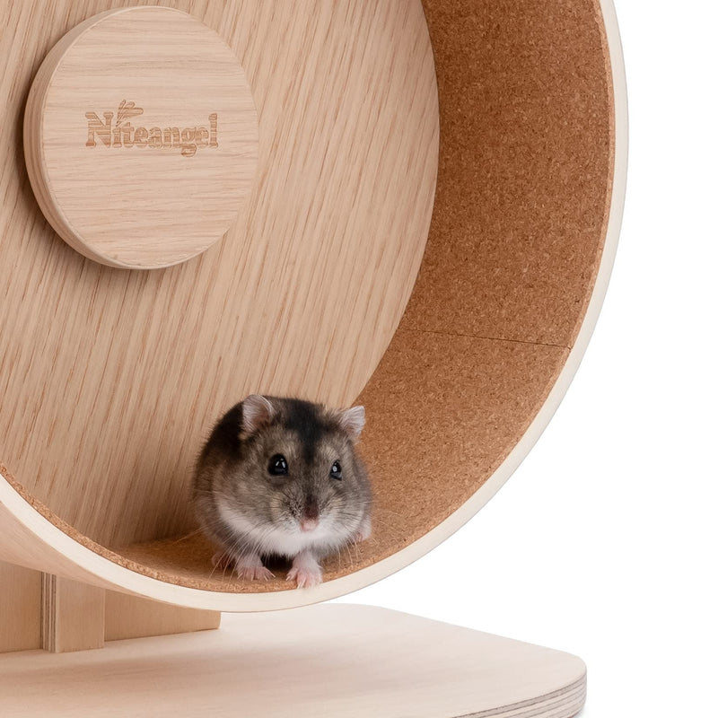 Niteangel Replacement Cork Running Track - Fits for Wooden Hamster Wheel Series | Acrylic Hamster Exercise Wheel w/Cork Track | Dark Cloud Hamster Wheel Series Wooden Series Small - BeesActive Australia