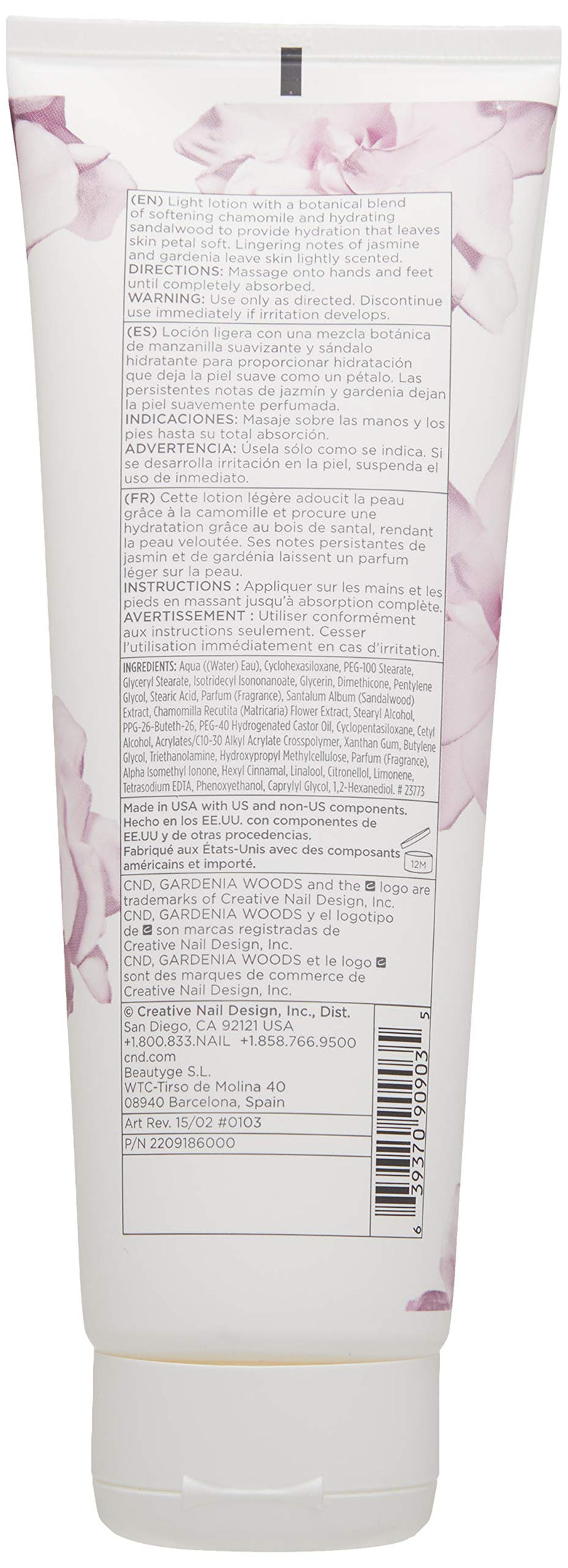 CND Gardenia Woods Lotion 8.39 Fl Oz (Pack of 1) - BeesActive Australia