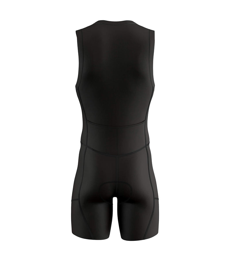 Sparx Men`s Triathlon Suit Trisuit Race Skinsuit Cycling Speed Suit Italian Fabric Swimskin Black Small - BeesActive Australia