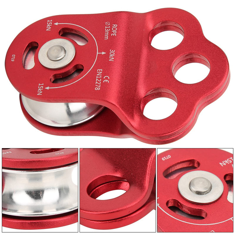 Keenso Three Hole Single Pulley, Climbing Pulley with High Strength, Outdoor Climbing Mountaineering Tool - BeesActive Australia