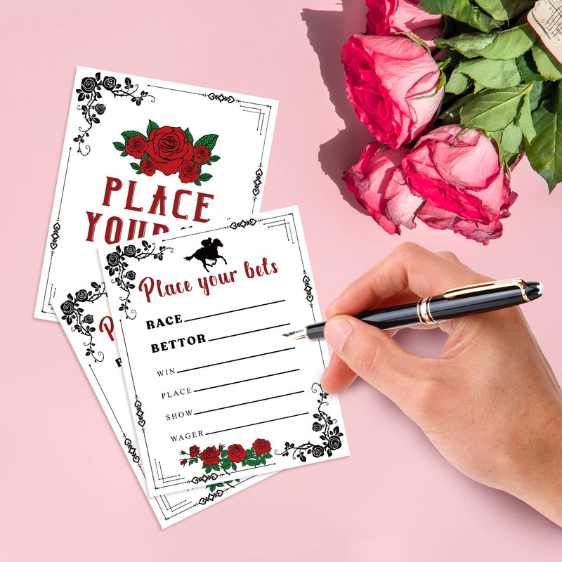 50PCS Kentucky Horse Derby Bets Card – Horse Racing Invitation Betting Guessing Game Cards Party Supplies - BeesActive Australia