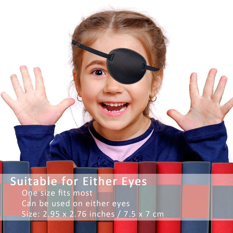 3PCS Eye Patch, Super Soft Eye Patches, Medical Eye Patches with Adjustable Elastic Strap, Pirate Eye Patch for Adults and Kids Daily Use - BeesActive Australia