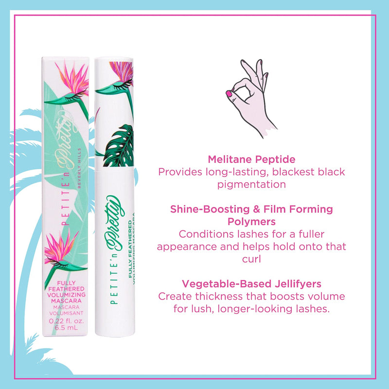 Petite 'n Pretty Fully Feathered Volumizing Mascara for Kids, Children, Tweens and Teens. Adds Instant Thickness and Definition - BeesActive Australia