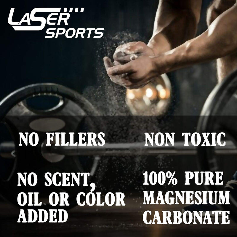 Laser Sports Chalk Ball Sock - Great for Weightlifting and Powerlifting - Increase Your Grip While Rock Climbing and Performing Gymnastics - for Men and Women - 3oz - BeesActive Australia