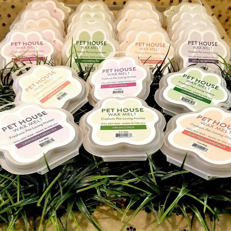 One Fur All 100% Natural Soy Wax Melts, Pack of 2 by Pet House – Long Lasting Pet Odor Eliminating Wax Melts Non-Toxic, Dye-Free Unique, Made in USA Vanilla Sandalwood 2 Pack - BeesActive Australia