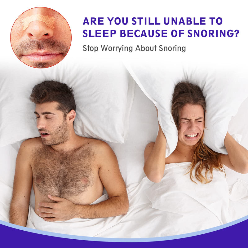 Nasal Strips, 120 Pieces Drug-Free Nose Strips to Stop Snoring and Relieve Nasal Congestion Improves Sleep Nasal Strips Snoring Anti Snore Strips - BeesActive Australia