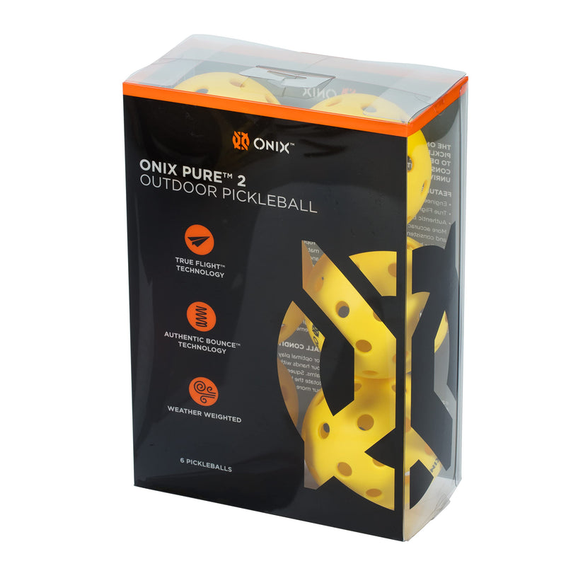 Onix Pure 2 Outdoor Pickleball Balls 3-Pack and 6-Pack Available - USAPA Approved - Optimized for Pickleball - BeesActive Australia