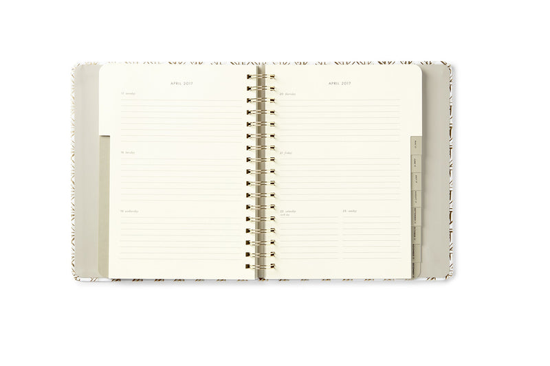 kate spade new york Conceal Sprial 2016-17 Large Agenda, Caning - BeesActive Australia