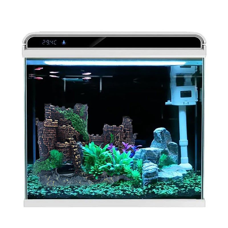 MUYG Aquarium Resin Castle Decoration Ancient Design Fish Tank Ornaments Betta Hideout Stone Cave Accessories for Shrimp Turtle Guppy Crabs (3Pcs) - BeesActive Australia
