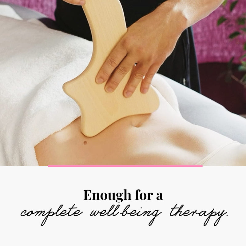 Tuuli Accessories Anti Cellulite Massage Tool Massager Maderotherapy Wooden 33 x 16 cm - BeesActive Australia