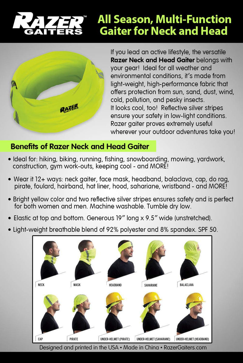Reflective Running Gear for Women and Men (Neck Gaiter) - BeesActive Australia