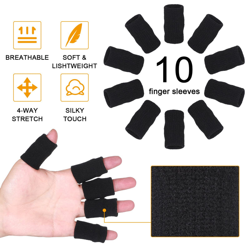 2 Pieces Volleyball Training Equipment Aid Solo Trainer 10 Pieces Finger Sleeves Breathable Elastic Thumb Splint Brace Volleyball Practice Equipment Accessories for Serving Setting Spiking Beginners - BeesActive Australia