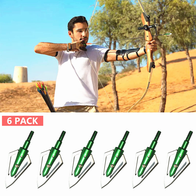 NC Hunting Arrowhead Cutting Blade Archery Broadhead Traditional Crossbow Compound Bow Arrowhead green - BeesActive Australia