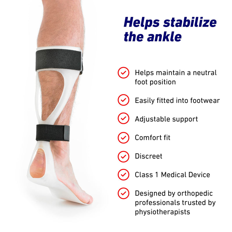 Neo-G Foot Drop Brace – AFO Drop Foot Splint Reflex - Support for Drop Foot, Nerve Injury, Foot Position, Relieve Pressure, Ankle & Foot Orthosis - Class 1 Medical Device - M - Left MEDIUM/LEFT: 39 - 40 EUR - BeesActive Australia