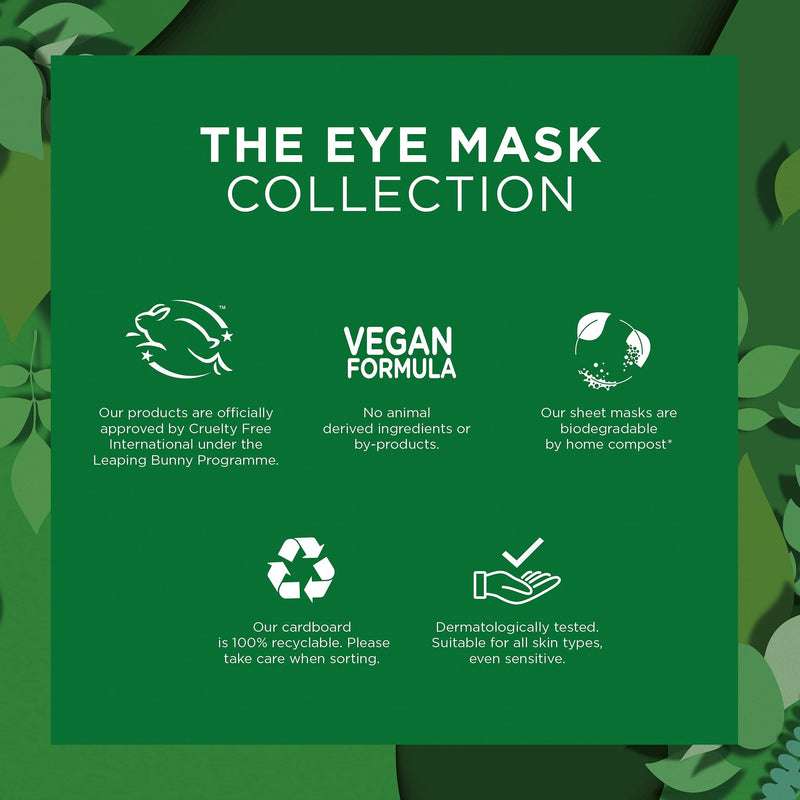 Garnier Sheet Mask Eye Mask Collection, Gift Set with 3 Eye Masks, Pampering Beauty Gift For Her, for Men & Women, Vegan Sheet Masks - BeesActive Australia
