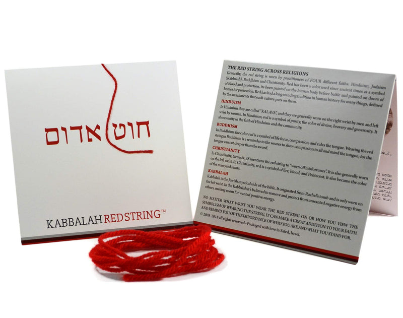 The Original Kabbalah Red String Bracelet from Israel - Red String Bracelet Pack 60 Inch Red String for up to 7 Evil Eye Protection Bracelets - Prayer, Blessing & Instructions Included! - BeesActive Australia