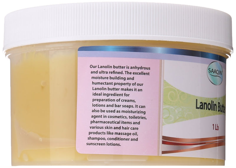 100% Pure Lanolin (anhydrous) - Ultra Refined Butter 1 Lb - Nipple cream - Mustache wax - Helps revitalize and hydrate sensitive skin. Great for making lip balm, hair and skin products. - BeesActive Australia