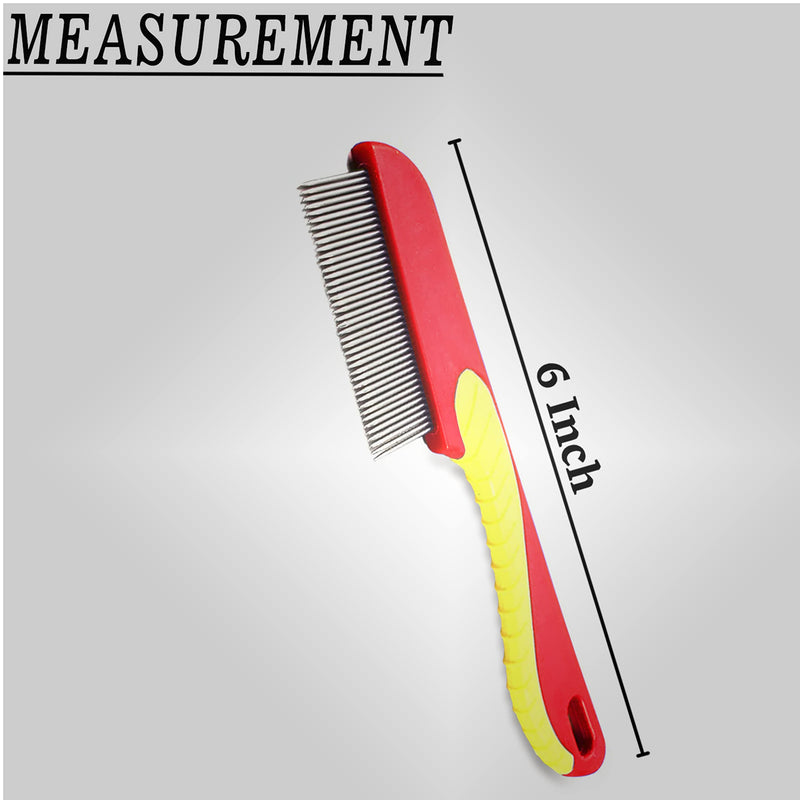 EXTRA FINE NIT HAIR COMB LARGE HANDLE Head Lice Egg Larva Remover Comb Anti-Lice (RED) RED - BeesActive Australia