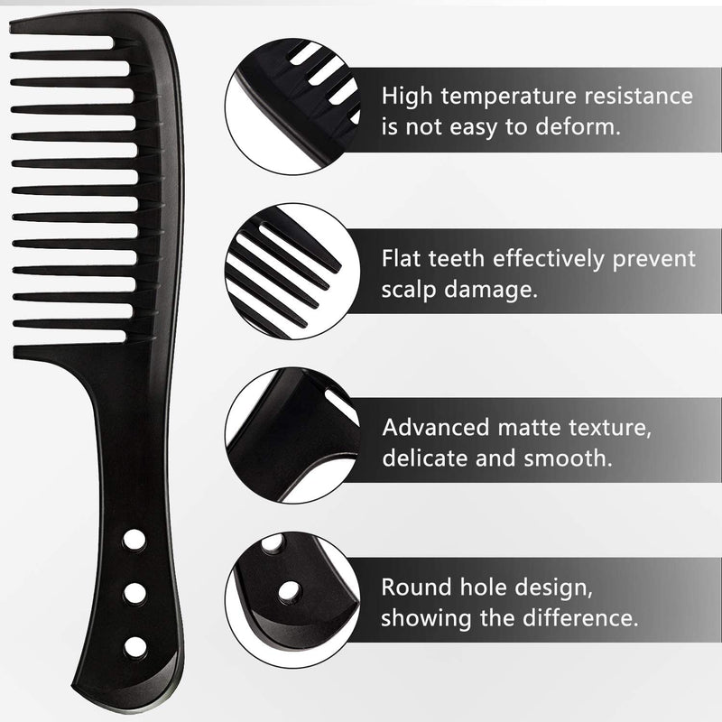Big Hair Comb, Wide Tooth Combing Hair Comb Design Comb Design Comb Designed for Curlers or Long Wet Hair. - BeesActive Australia