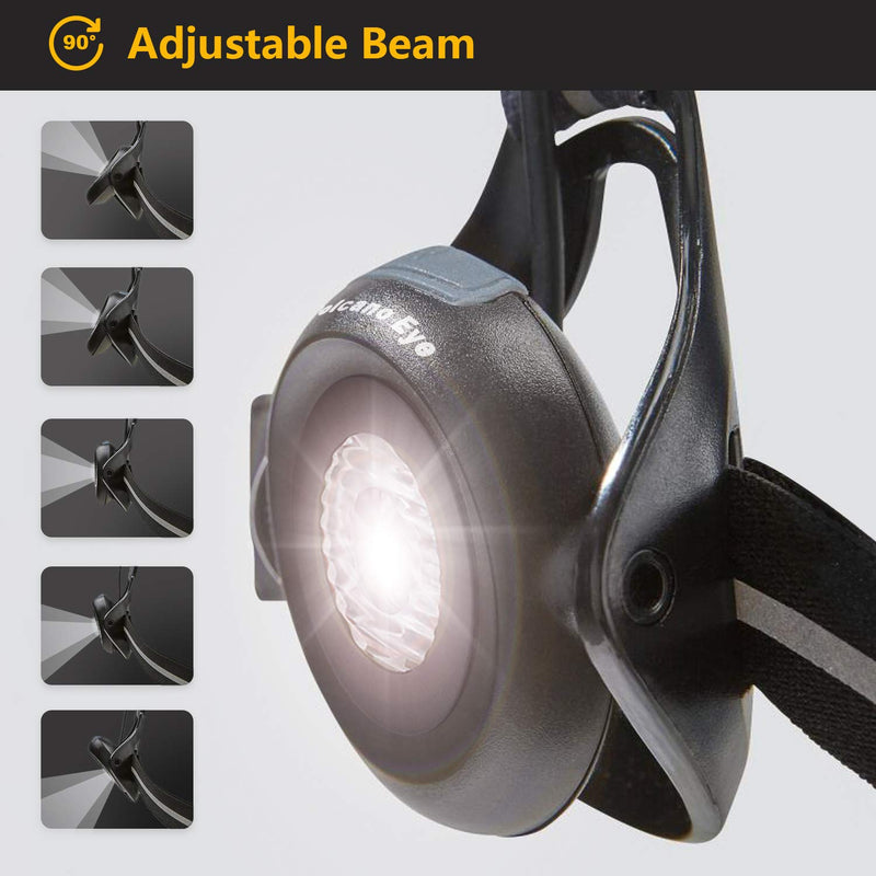 [AUSTRALIA] - Running Lights for Runners & Joggers - Outdoor Night Chest Running Light with Adjustable Pivoting Beam for Early Morning Runs & Jogs - Run Light for Running, Jogging, Dog Walking, Camping, Hiking 